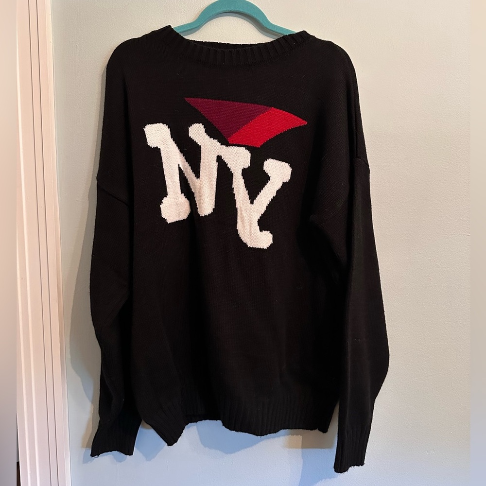 Black NY Graphic Sweater